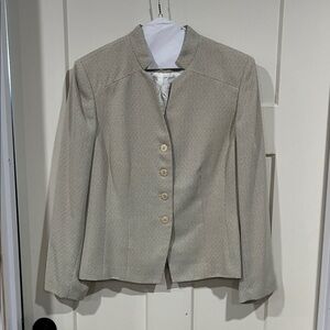 Le Suit Women's Light Gray Blazer